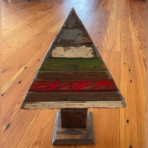 Wooden Christmas tree decor